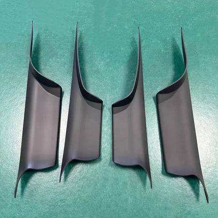 Interior Door Handle Covers Black Carbon Style for BMW 7 Series F01 F02 by InterCyprus Trading Ltd