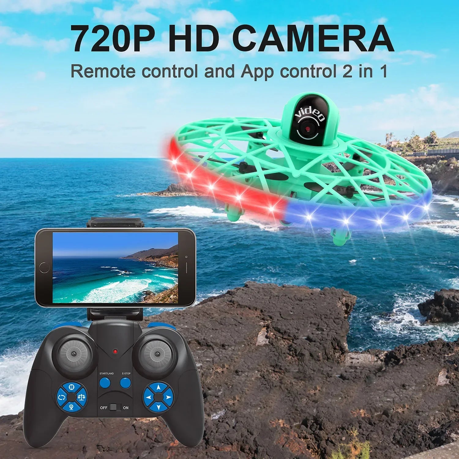 Gesture Sensing RC Drone &ndash; App Controlled Aerial Photography