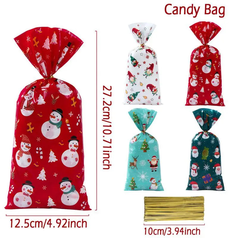 Christmas Candy Gift Bags - Santa Decoration - Huiran XS0331-04 / 25pcs
