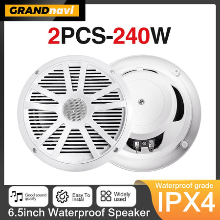 6.5 Inch 120W Marine Speaker - Waterproof Weatherproof