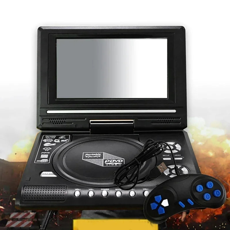 7.8 inch Mini DVD CD Player - Portable &amp; Rotatable Screen