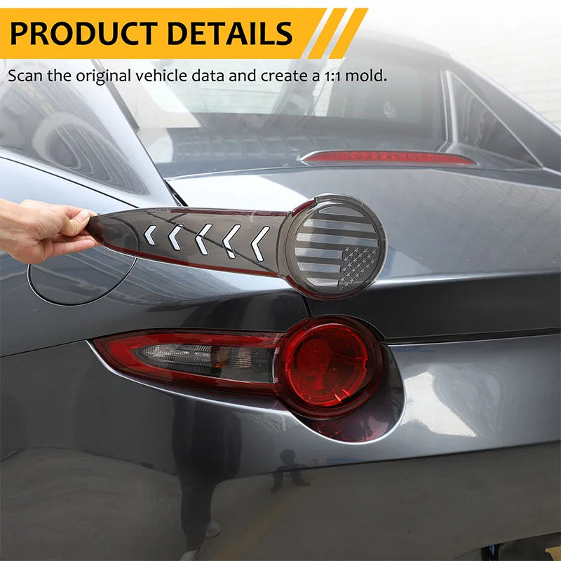 Copertura Nera in ABS per Luce Posteriore Indicatore Mazda MX-5 2016-2024