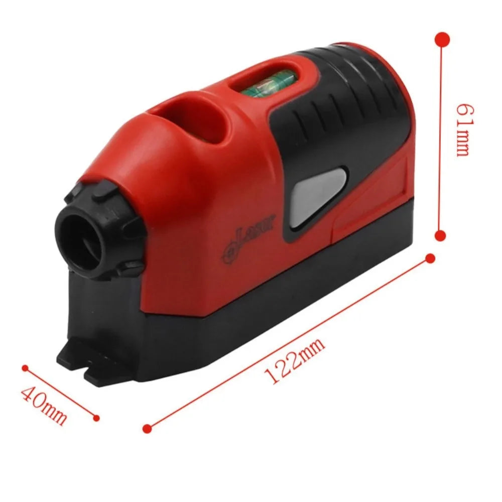 Mini Vertical Spirit Level Tool - Laser Line Gauge Pro Red