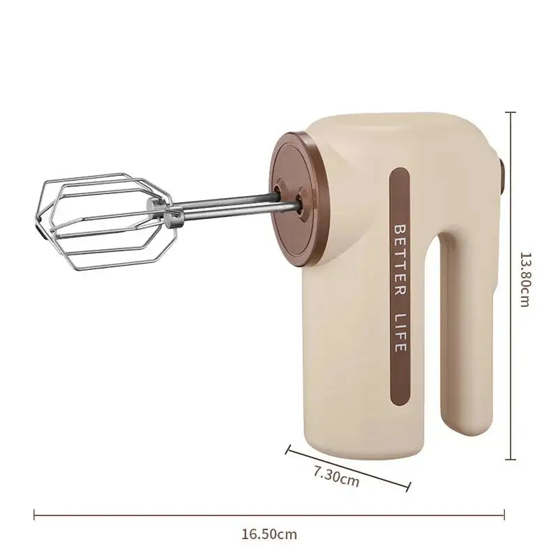 Wireless Electric Milk Frother Handheld Dual Head Foamer