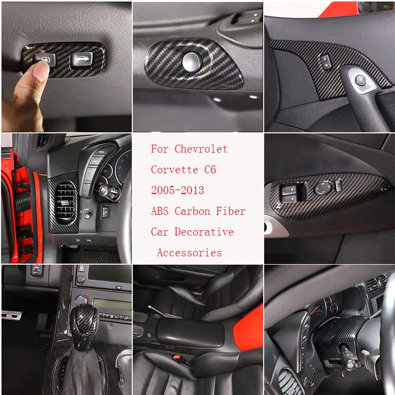 Защитная крышка карбонового каркаса подлокотника Corvette C6