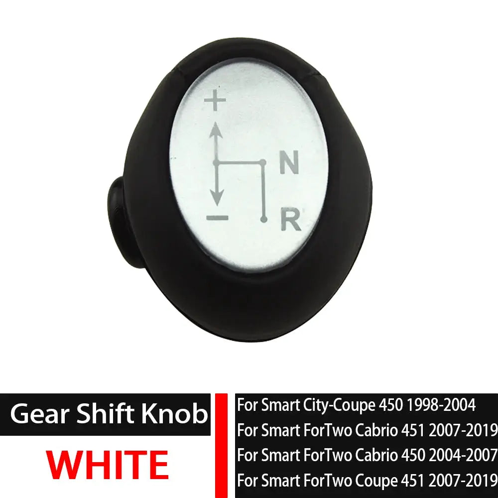 Automatic Gear Shift Knob with ABS Leather for Smart ForTwo 450 2004-2007 by InterCyprus Trading Ltd