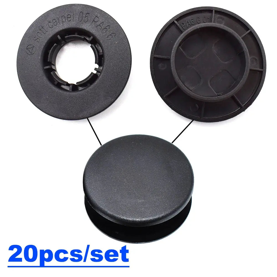 20pcs Car Floor Mat Clips Carpet Retainer Grips Holders Fixing Clamps Fastener For Mercedes Benz amg W205 W245 X164 W140 X156 by InterCyprus Trading Ltd
