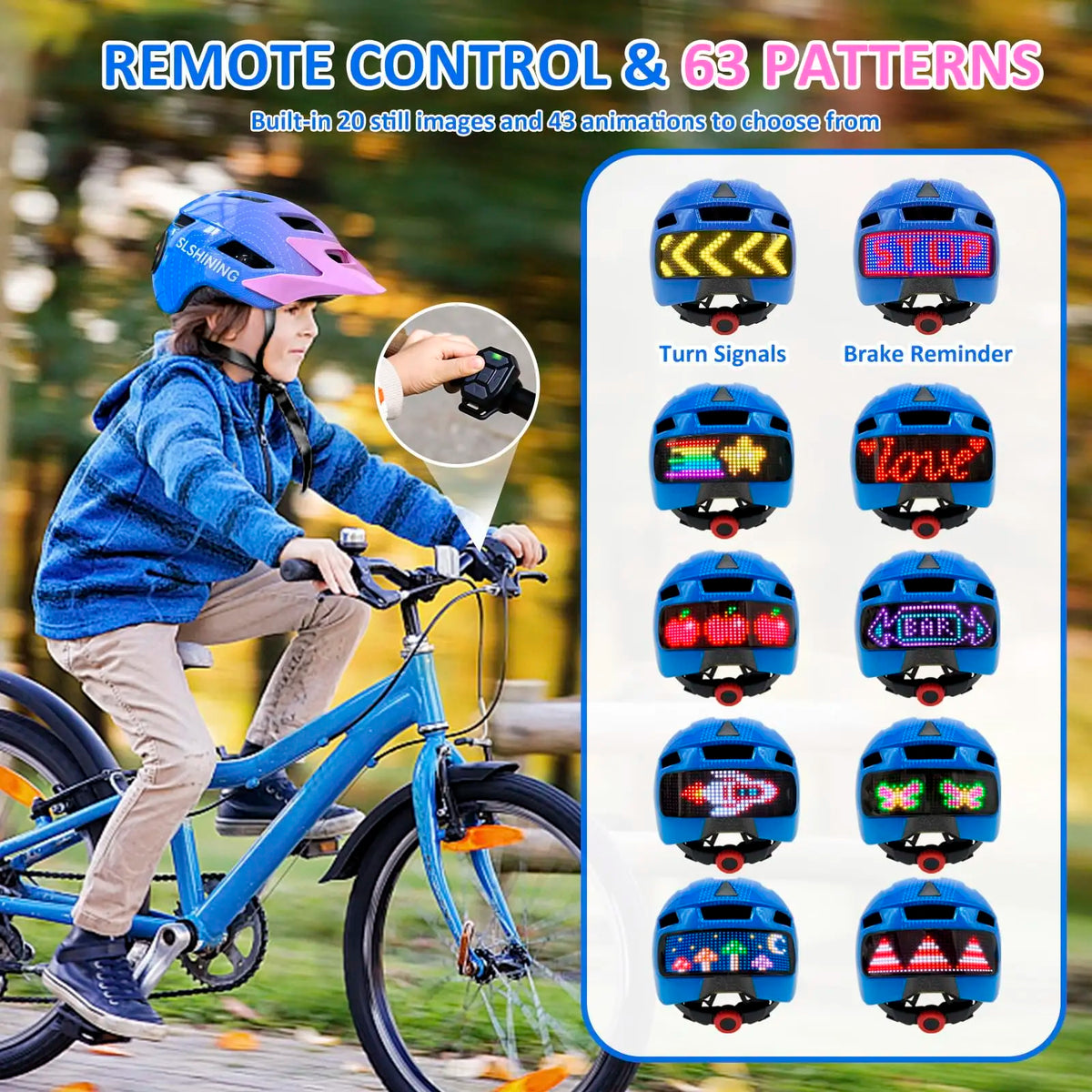 Smart LED Kids Cycling Helmet for Safety and Fun