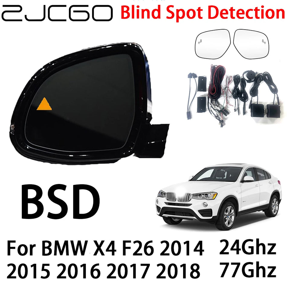 Blind Spot Detection Radar Varningssystem för BMW X4 F26 2014 till 2018 Dubbel Radar Bakom Bakre Stötfångare