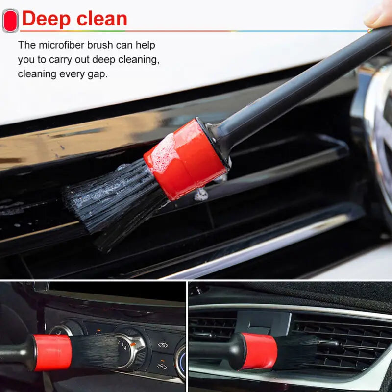 5 Pcs Car Cleaning Brush Kit &ndash; Multi Size Detail Cleaning