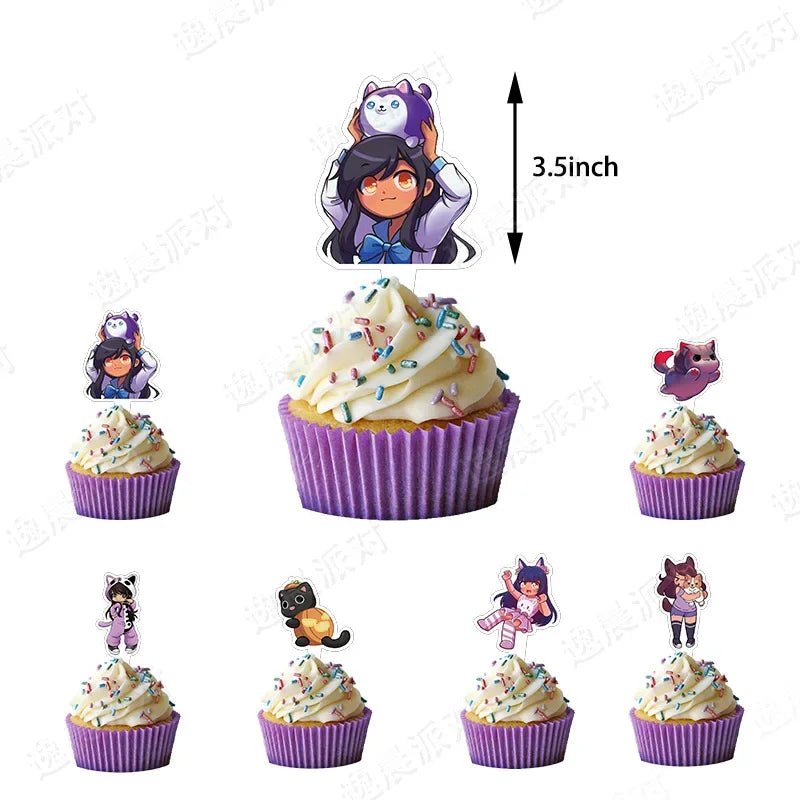 Aphmau Plushies Birthday Party Decoration Set