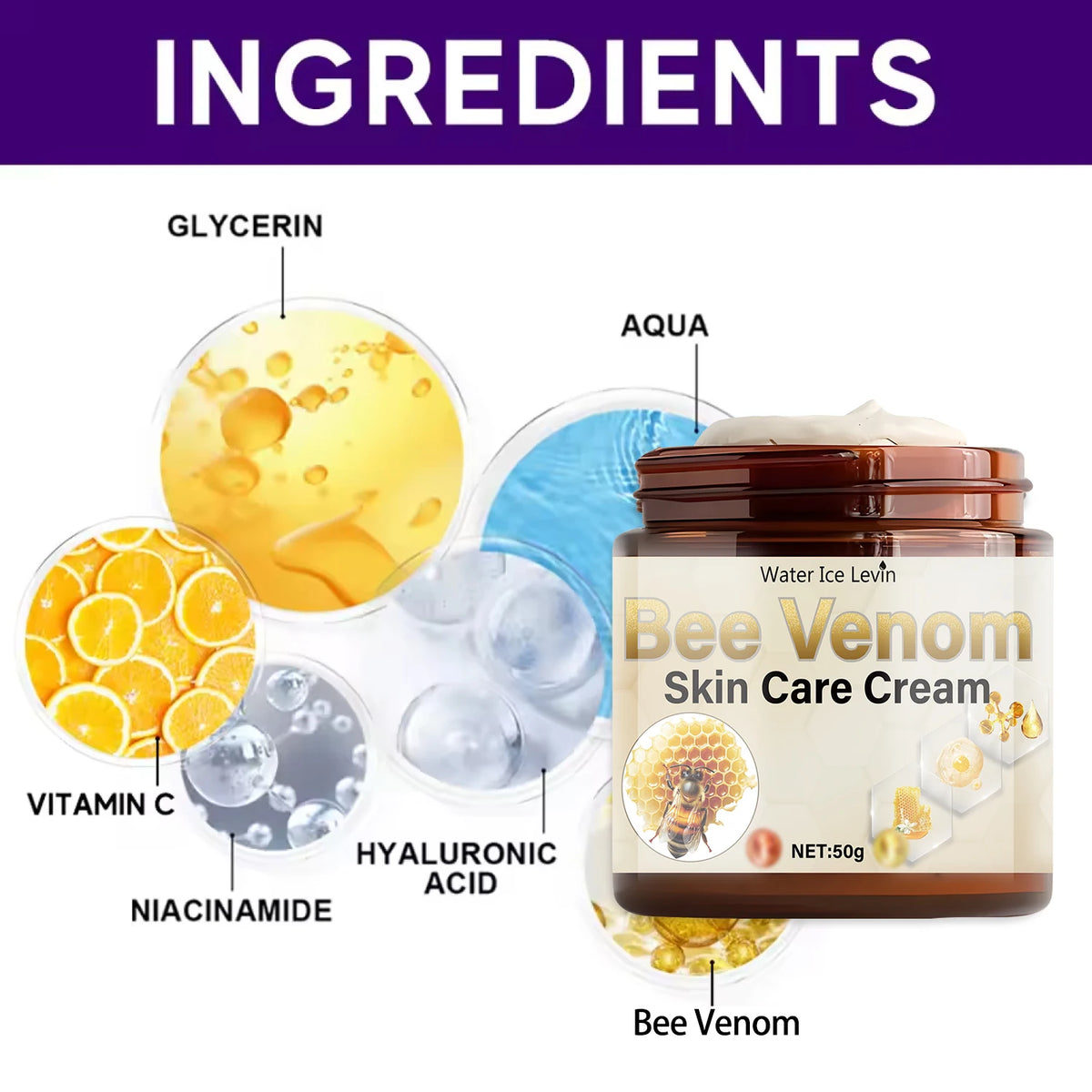 Bee Venom Wrinkle Remover Cream &ndash; Firming and Lifting Anti-Aging Formula