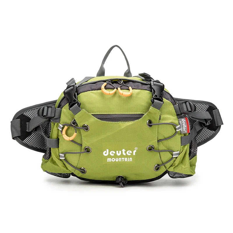 Camping Waist Chest Bag - Lightweight Nylon Travel Pack Green