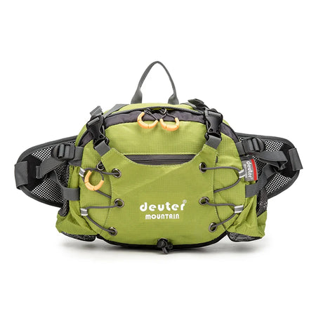 Camping Waist Chest Bag - Lightweight Nylon Travel Pack Green