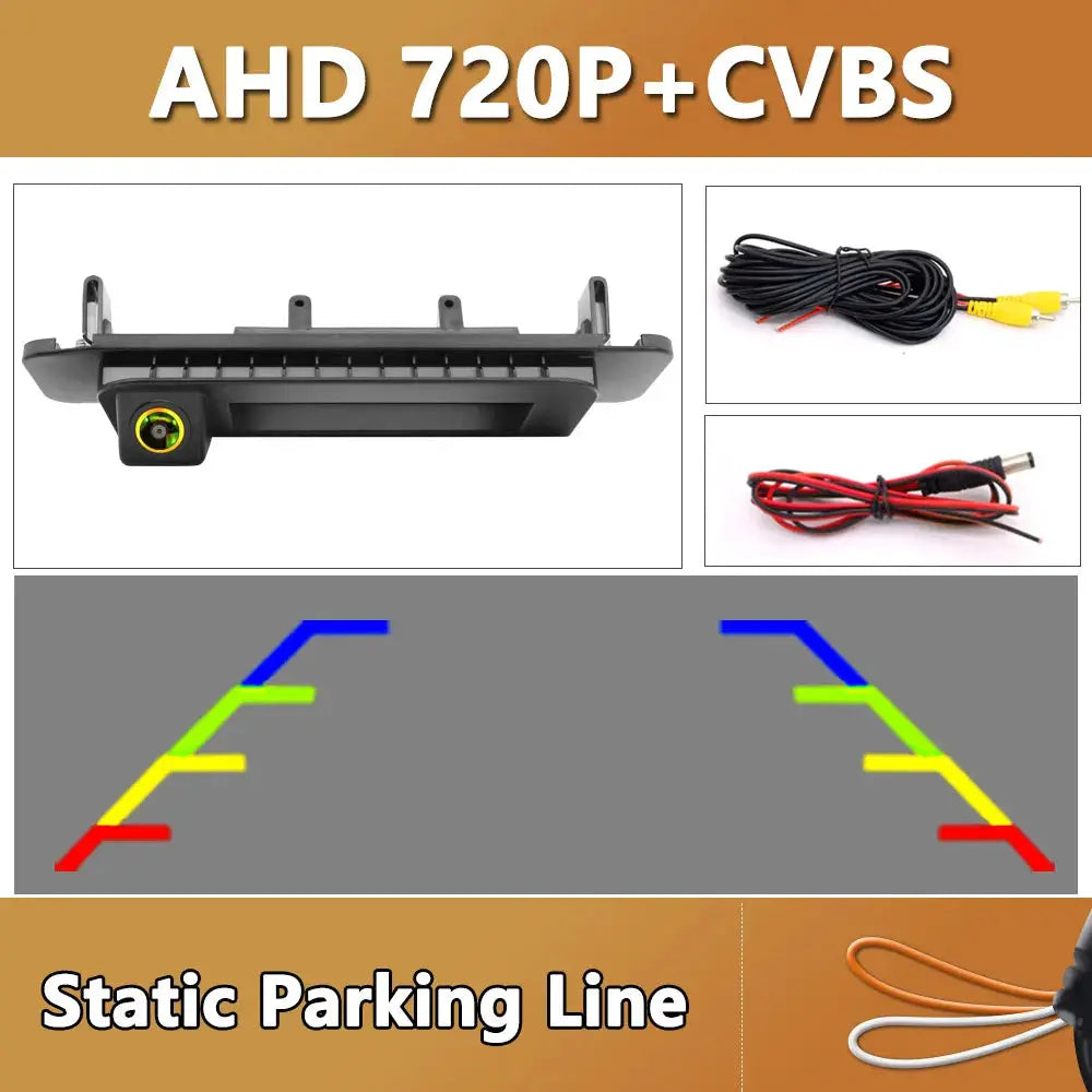 Dynamic Trajectory Reversing Camera for Mercedes Benz C Class W205 CLA W117 Car Trunk Handle Rear View Reversing 180 Degree by InterCyprus Trading Ltd