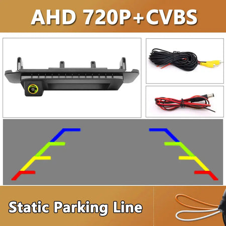 Dynamic Trajectory Reversing Camera for Mercedes Benz C Class W205 CLA W117 Car Trunk Handle Rear View Reversing 180 Degree by InterCyprus Trading Ltd