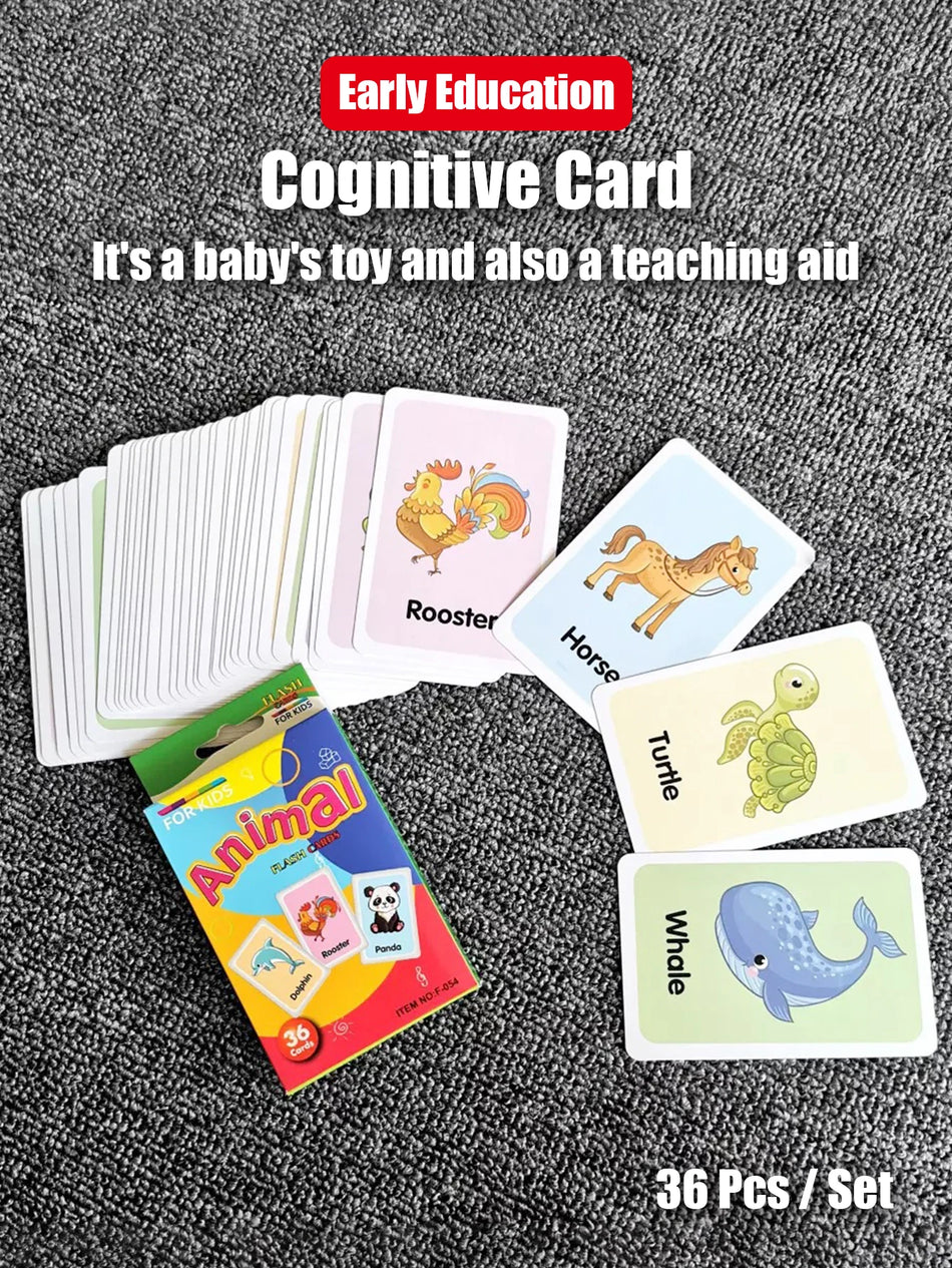 Färgglada visuella vokabulärkort för grönsaker och frukter