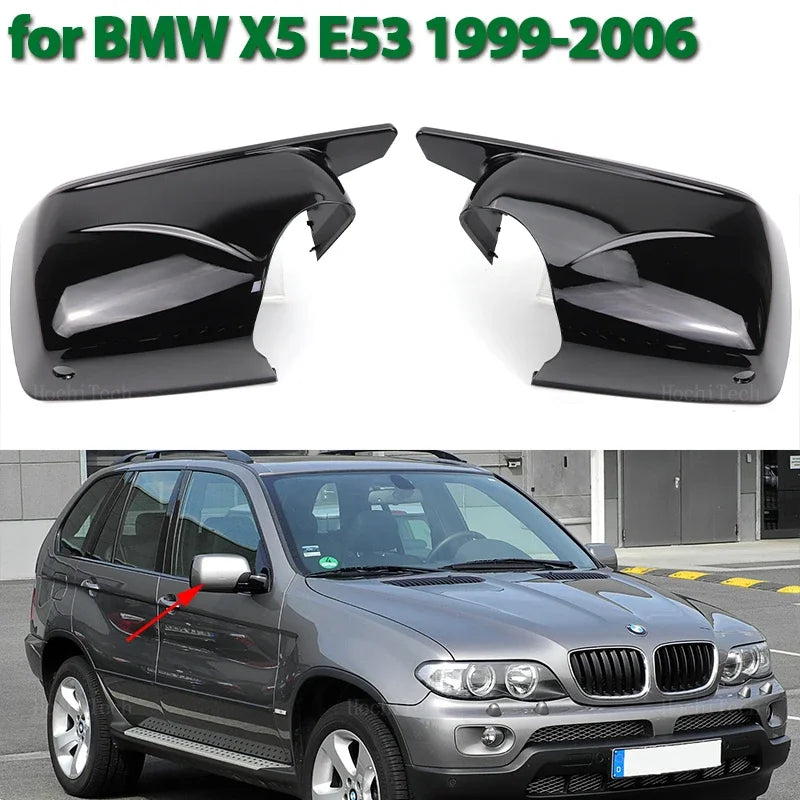 Tapa de espejo lateral con estilo M de ABS para BMW X5 E53