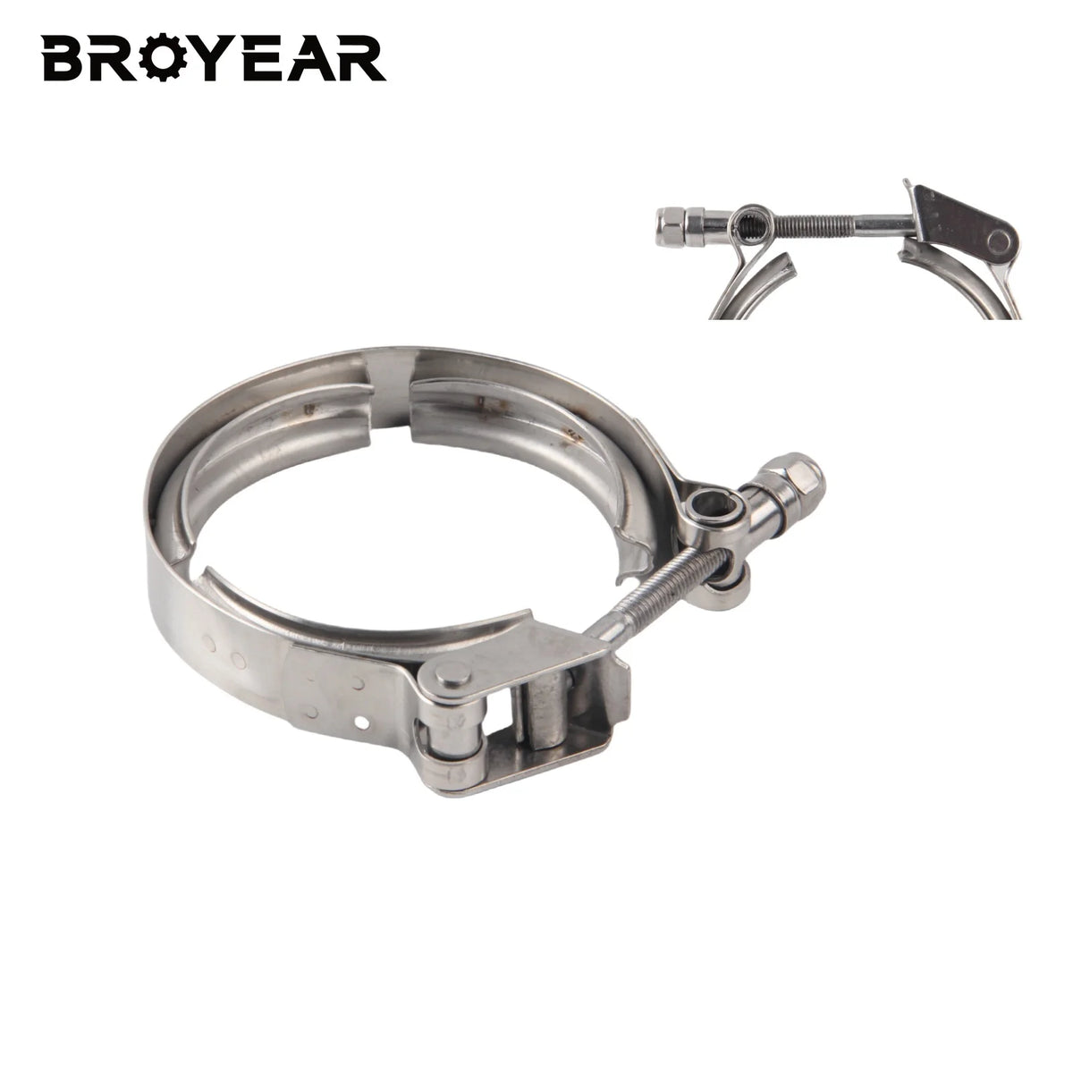 Quick Release V Band Clamp Made Of 304 Stainless Steel For Turbo Exhaust Pipe by InterCyprus Trading Ltd