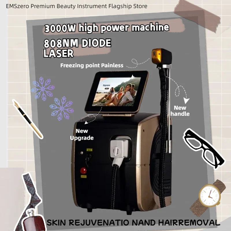 Black Gold 808 Desktop Høj Effekt Permanent Epilationsværktøj