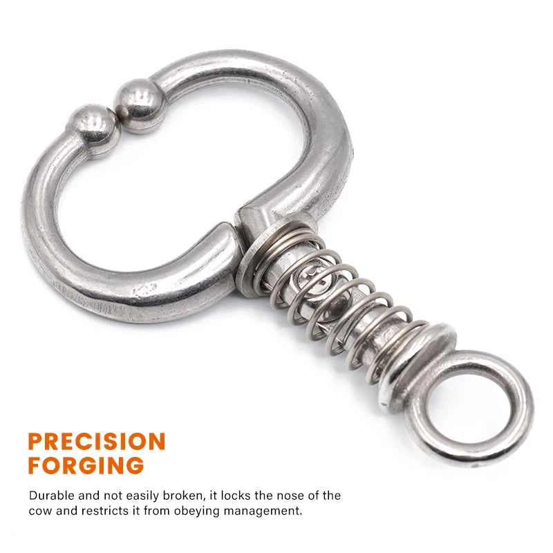 1Pc Cattle Nose Rings Stainless Steel Clamp &ndash; Durable