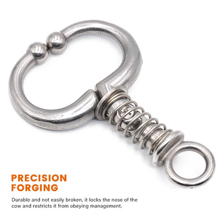 1Pc Cattle Nose Rings Stainless Steel Clamp &ndash; Durable