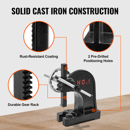 SucceBuy Arbor Press 1 Ton Manual &ndash; Heavy Duty Cast Iron