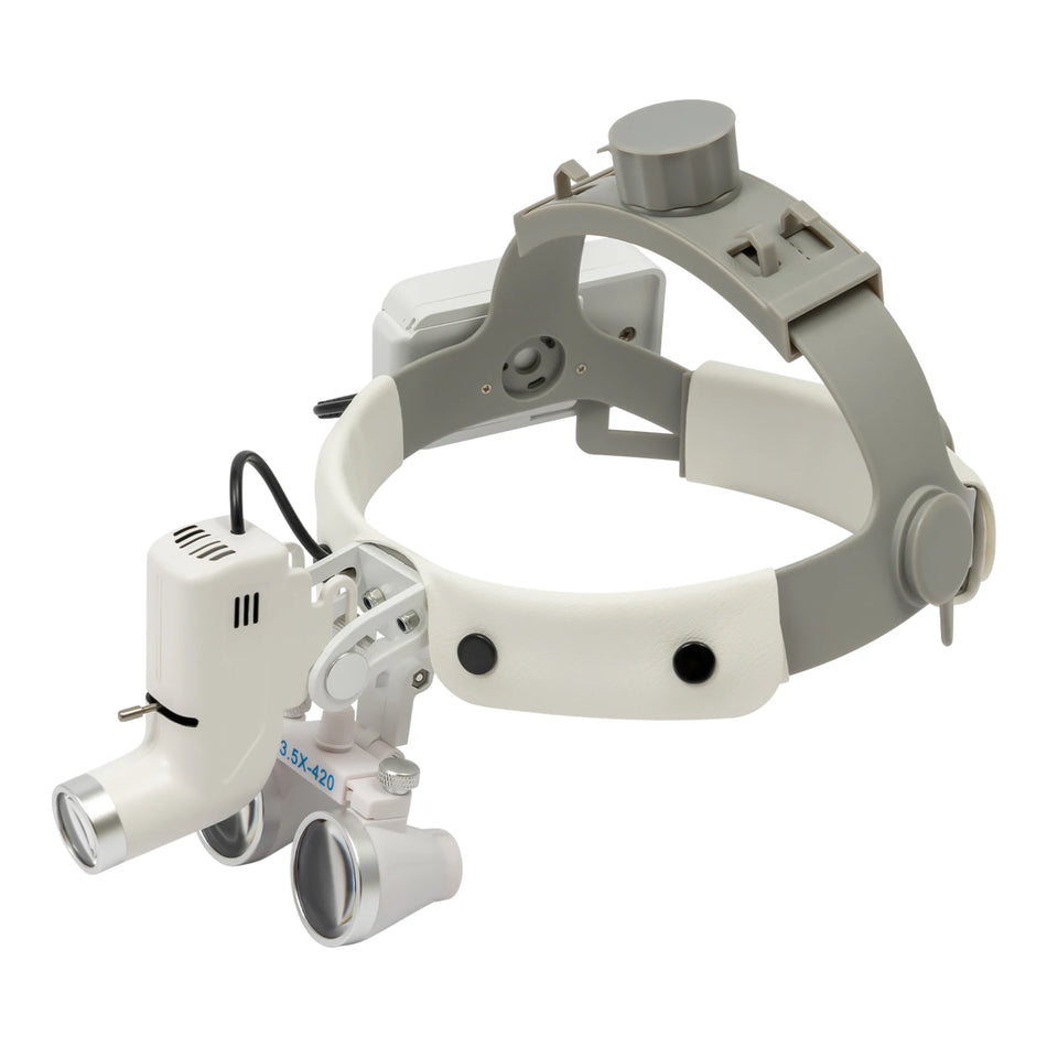 Magnificator binocular medical cu lumină LED dimabilă 3.5X