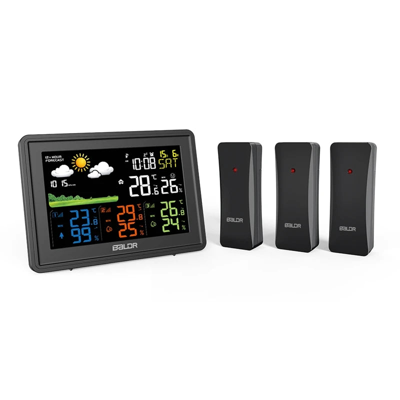 Baldr Wireless Color Weather Station &ndash; 3 Forecast Sensor