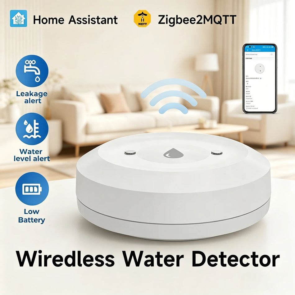 Zigbee Smart Water Leak Detector With App Remote Monitoring