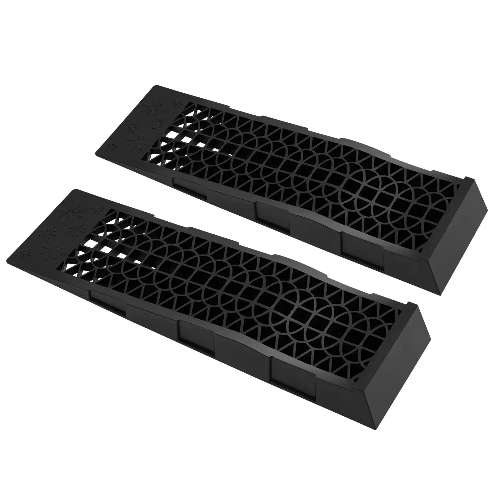 2Pcs Heavy Duty Car Ramps 3T - Portable Plastic Ramps