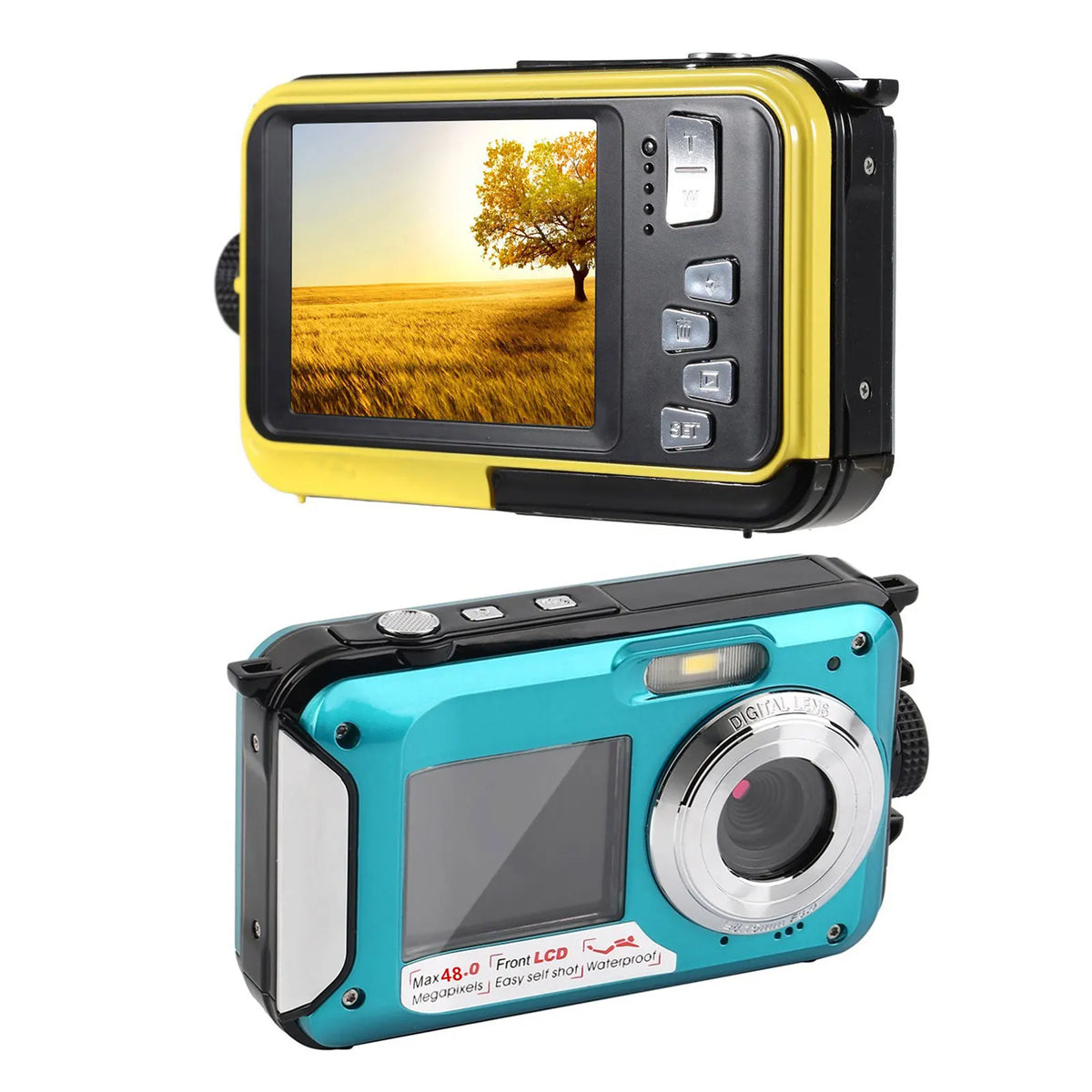 Underwater Camera HD 48MP &ndash; Dual Screen Waterproof Video Recorder