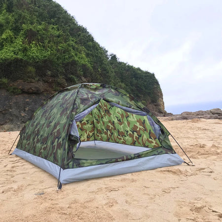 TOMSHOO 2-Person Portable Camouflage Camping Tent