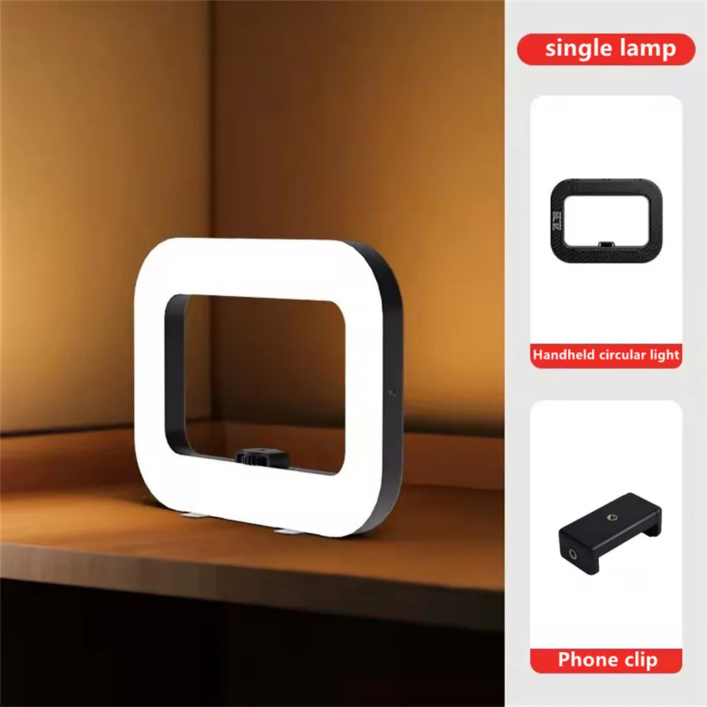 Handheld Ring LED Rechargeable Fill Light &ndash; Bi Color Light Only light