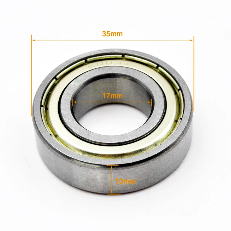 6000ZZ 6001ZZ Bearing Set - Deep Groove Ball Bearings 6003ZZ 17x35x10mm / CHINA / 2Pcs