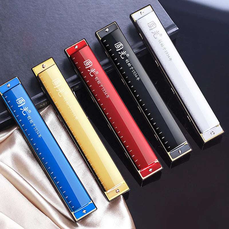 Guoguang Tremolo 24 Hole Harmonica Key C &ndash; With Case