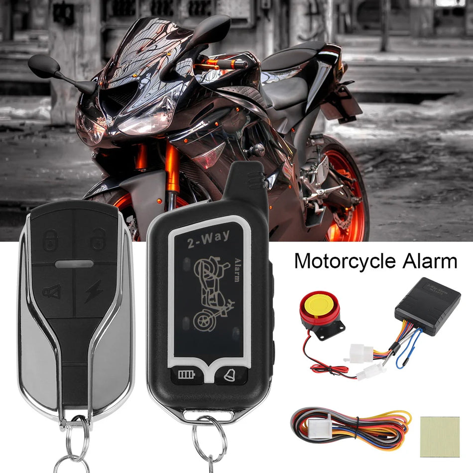 Choice 28739 Universele 12V 2-weg Motorfiets Alarm Met Afstandsbediening