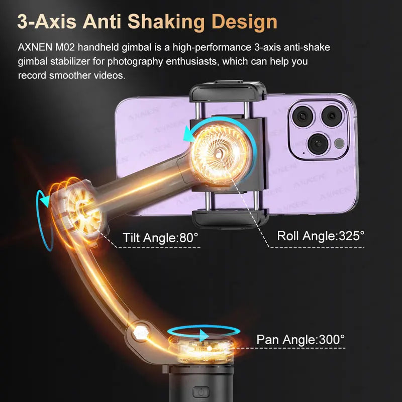Handheld Stabilizer M02 &ndash; Smooth 3 Axis Motion Control