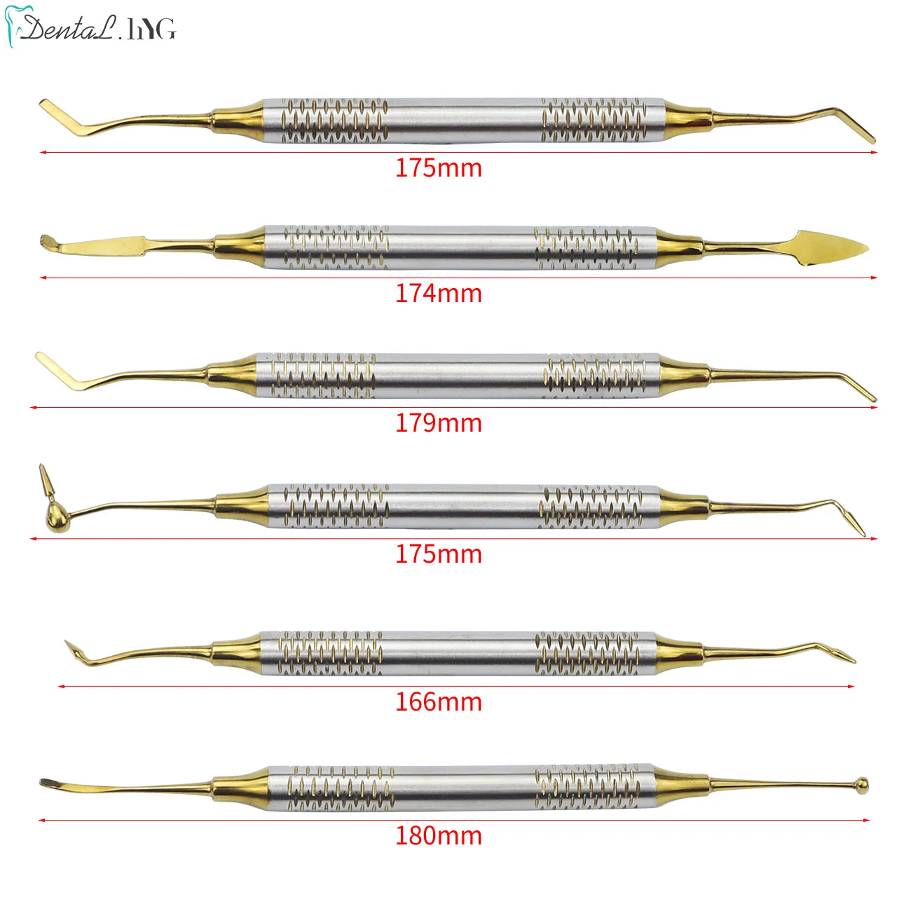 6Pcs Kit Dental Spatulas &ndash; Autoclavable Stainless Steel