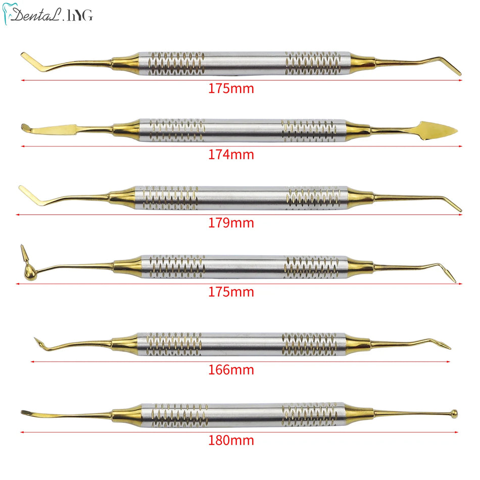6Pcs Kit Dental Spatulas &ndash; Autoclavable Stainless Steel