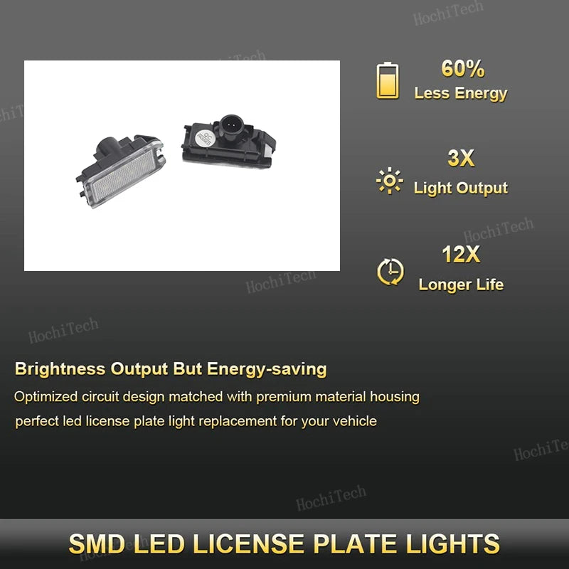 Valkoinen LED-rekisterikilven valo erittäin kirkas Jeep Dodge Fiat