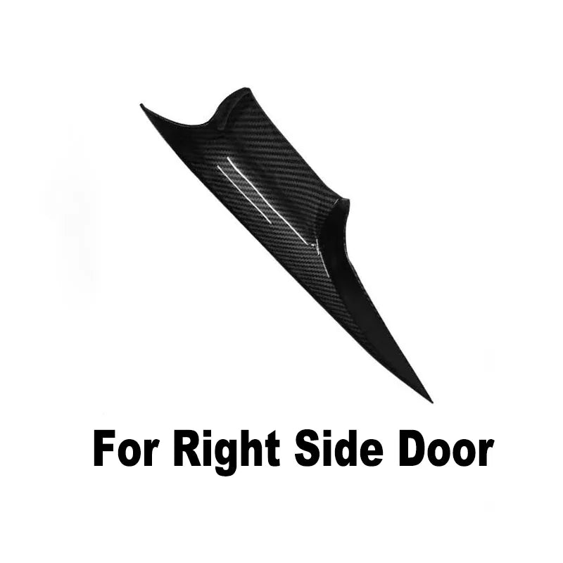 Interior Door Handle Covers Black Carbon Style for BMW 7 Series F01 F02 by InterCyprus Trading Ltd