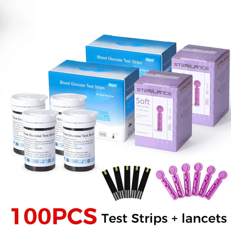 WF Blood Glucose Meter &ndash; Accurate Diabetes Monitoring 100 Pcs Strips