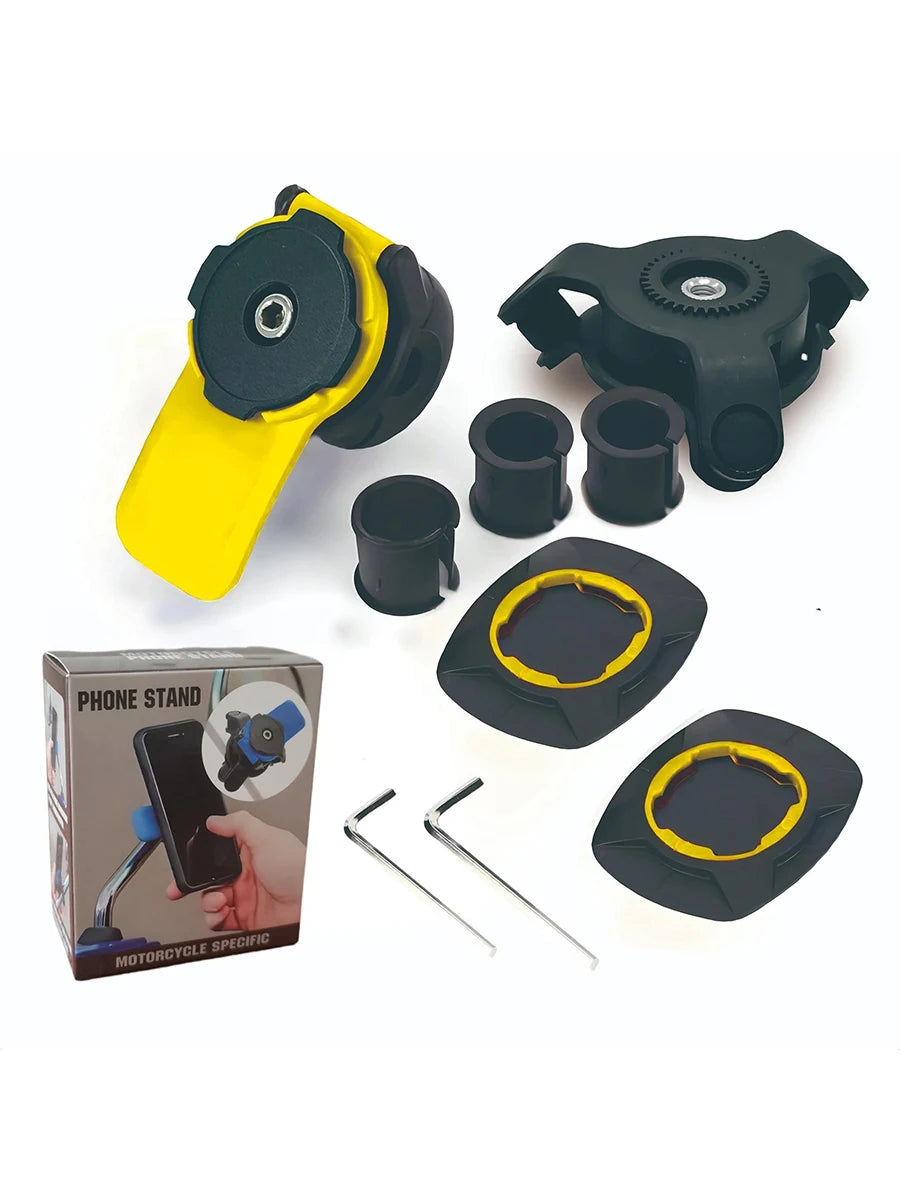 Motorcycle Bike Phone Holder &ndash; 360 Degree Rotatable Design