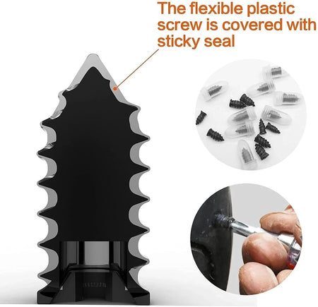 Vacuum Car Tyre Repair Rubber Nail Set - Tubeless Tire Screws Kit for Motorcycles &amp; Trucks