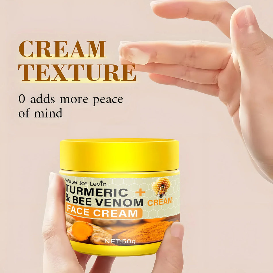 Krem z kurkumą i jadem pszczelim z kolagenem nawilżający do suchej skóry