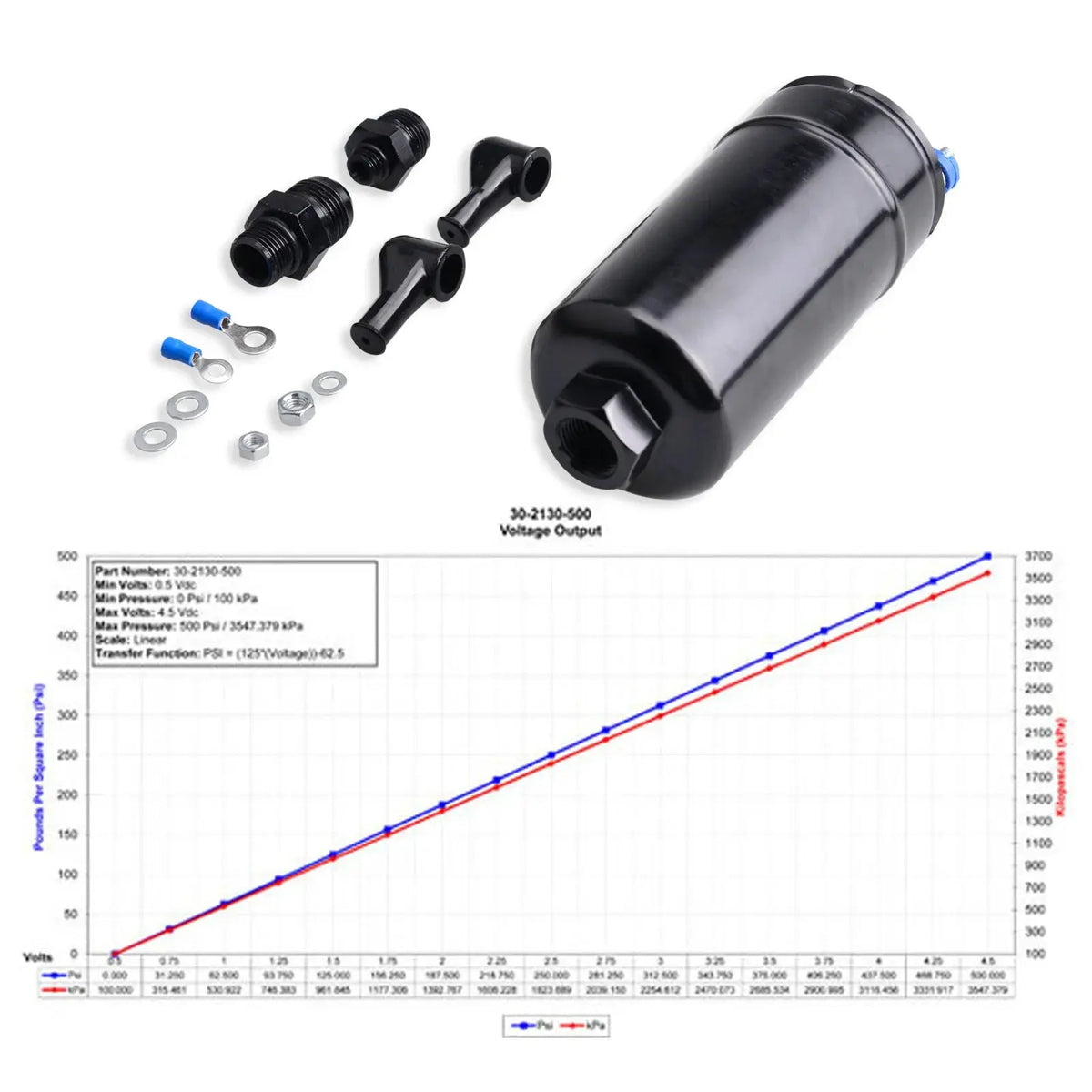 High Flow EFI 380LPH Inline External 044 Type Fuel Pump E85 Ethanol Compatible AN10 Inlet AN8 Outlet by InterCyprus Trading Ltd