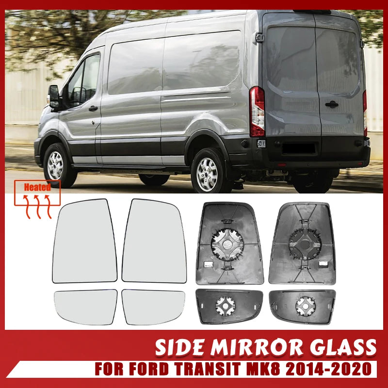 Vetro dello Specchio Retrovisore Laterale Riscaldato Ford Transit Mk8 2014