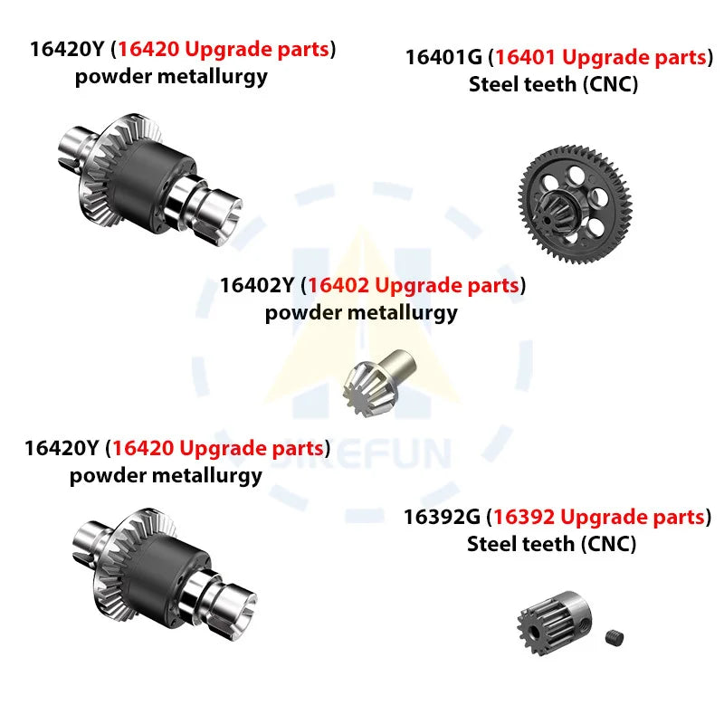 Mjx Hyper Go Spare Parts &ndash; Upgrade For 1-16 Brushless RC upgrade diff set