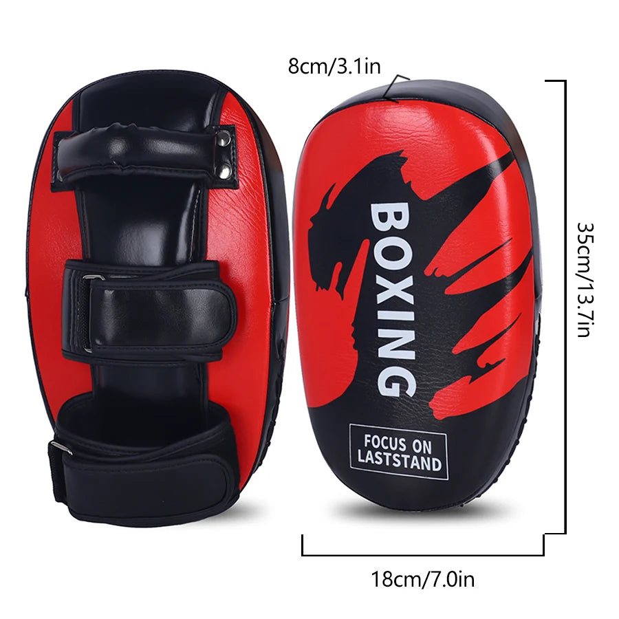 Cible de boxe en cuir PU pour les coups de poing et de pied, entraînement Muay Thai MMA